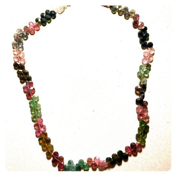 Jewelry - Multi gemstone rainbow necklace.